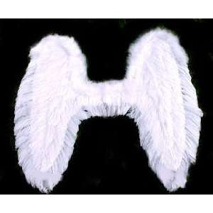  Angel Wings White Feather & Marabou Set of 2 Photo Prop Props 
