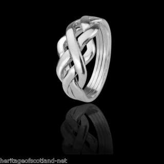 Sterling Silver Classic Celtic Puzzle Ring GREAT GIFT  