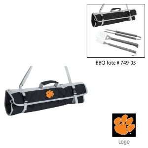  Clemson Tigers 3 Piece BBQ Tote: Sports & Outdoors