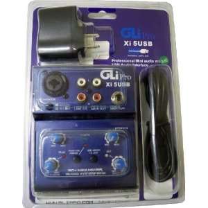  Brand New GLI Xi5 USB 2 Channel Dj Mixer with USB Audio 