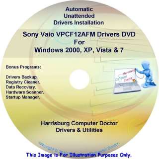 Sony Vaio VPCF12AFM Drivers Restore Recovery DVD  