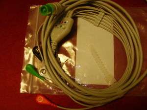 New 5 LEAD ECG CABLE/DATASCOPE EXPERT,12 pin,FDA/CE  