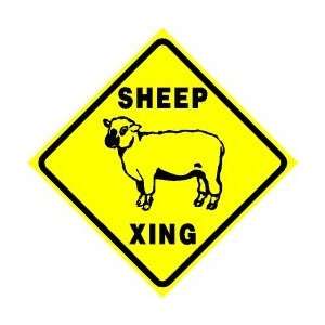  SHEEP CROSSING sign * street farm animal