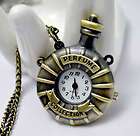 copper pocket watch clock snuff bottle pendant long necklace returns