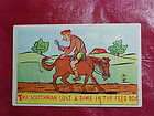 Vintage Comic Postcards   Scotchman looking for a dime on horse