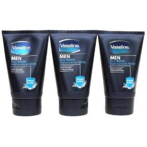    Vaseline Men Refreshing Oil Control Face Wash 100g (3 Pack) Beauty