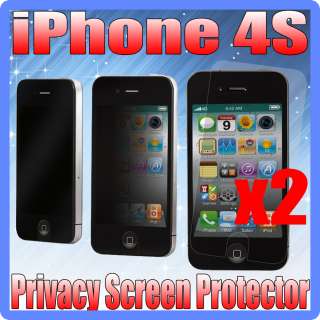 X2 PRIVACY LCD SCREEN PROTECTOR FILM FOR APPLE IPHONE 4S 4 ANTI GLARE 