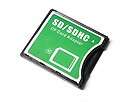 SDHC SD MMC to Compact Flash CF II Card Reader Adapter