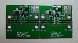 PCB for Mini Circuits VNA 25 VNA 22 VNA 28 Amp, Qty.2  