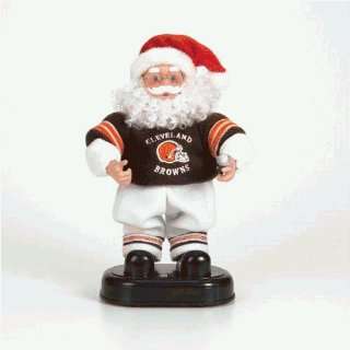  Cleveland Browns Nfl Animated Rock & Roll Dancing Santa 