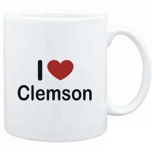  Mug White I LOVE Clemson  Usa Cities