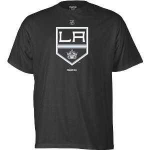  Los Angeles Kings Reebok NHL Black New Primary Logo T 