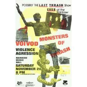  Voivod Violence Agression Denver Concert Poster 1994