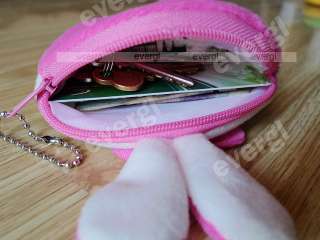 Portable Cute Cartoon Bag Change Coin Purse Case Plush Purse Handbag 
