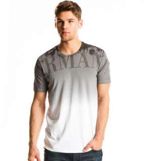 Armani Exchange Ombre Large Logo T shirt Steeple Grey NWT  
