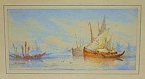 Painting William Stewart (1823 1906) Venice  