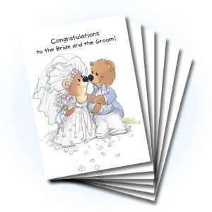   Suzys Zoo Wedding Greeting Card 6 pack 10292: Health & Personal Care