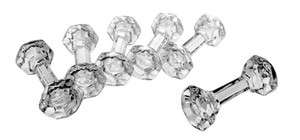 Crystal knife rest 6 rests party favor table accessory  