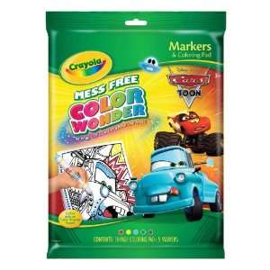  Crayola Color Wonder Disney Cars Coloring Book and Markers 