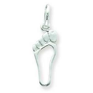  Sterling Silver Foot Charm Jewelry