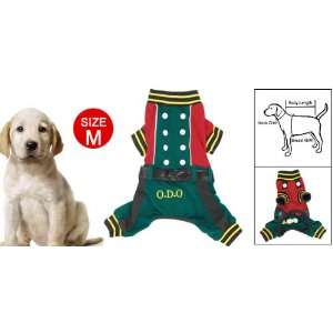   Size M Sleeve Round Collar Dog Puppy Autumn Jump Suit: Pet Supplies