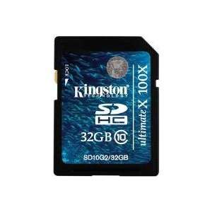 SD10G2/32GB   Kingston 32GB SDHC Class 10 Flash Card G2 