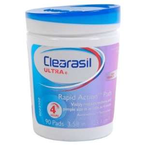  Clearasil Ultra Rapid Action Pads   90 ct Beauty