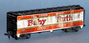Tyco HO Baby Ruth Distressed Railroad Box Car   Train  