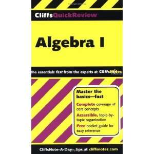  Algebra I (Cliffs Quick Review) [Paperback] Jerry Bobrow 
