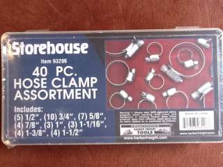 STOREHOUSE 40 PC. HOSE CLAMP ASSORTMENT – NEW  