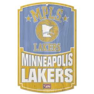 Wincraft Minneapolis Lakers Hardwood Classics Wood Sign:  