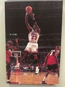 Chicago Bulls Michael Jordan Shooting Canvas  