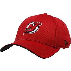  NHL New Era New Jersey Devils Red 39Thirty Stretch Fit Hat 