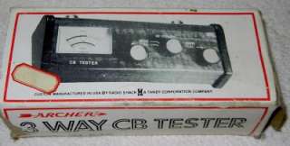   Radio Shack 3 Way CB Tester Cat No 21 526 Vintage CB Equip Watts Power