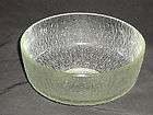 LARGE INDIANA GLASS CO. BOWL crystal ice VGC 9 1/2 inch salad fruit 