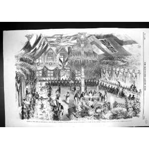 1859 Banquet Hotel Du Gouvernement Fort De France Martinique Statue 