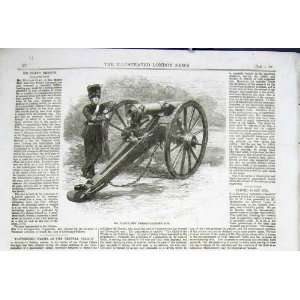  ClayS Breech Loading Gun Antique Print 1862