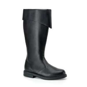    CAPTAIN 108, MENS BLK PU WIDE CALF PIRATE BOOT: Everything Else