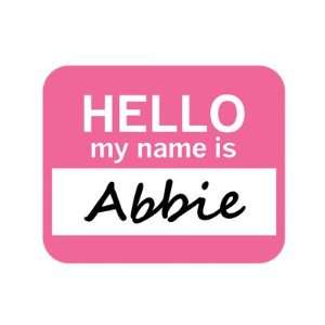  Abbie Hello My Name Is Mousepad Mouse Pad