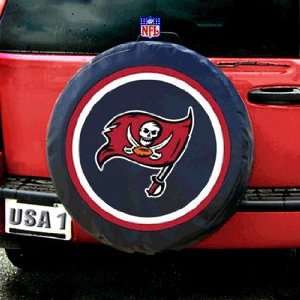 Tampa Bay Buccaneers NFL Spare Tire Cover (Black):  Sports 