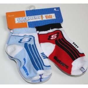   Kids Toddler Boys 4 Pack Socks   Size: 2 4T   Blue/Red Multi: Baby