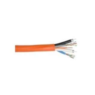    03 Wire 2 RG6 Quad 2 Cat5e+ 1 Fiber Orange 500 ft. Reel 