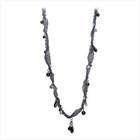 khol Exclusive Midnight Blue Ribbon Necklace