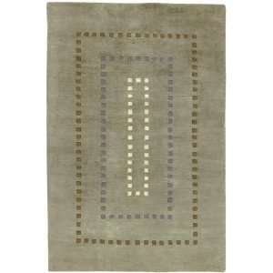   H310 Green/Blue Color Hand Knotted Indian Himalayan Collection Rug