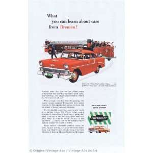  1956 Chevrolet Two Ten 4dr Sedan Red Firehouse car 