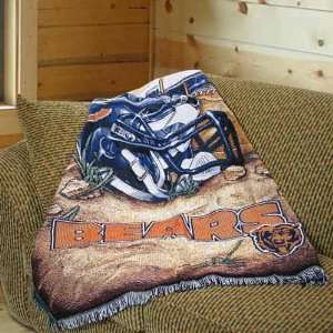    Chicago Bears Acrylic Tapestry Blanket Throw