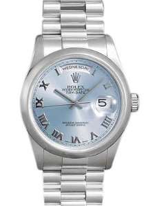   Roman Dial President Bracelet Mens Watch 118206BLR: Rolex: Watches