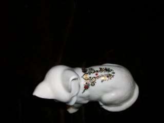 BAUM BROTHERS FORMALITIES BONE CHINA CAT GOLD ACCENTS  