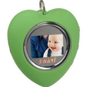  Swari Digital Frame Heart Keychain 74 Pictures (Green 