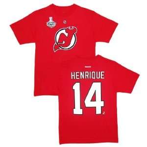  New Jersey Devils Adam Henrique Red Stanley Cup Name and 